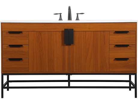 Elegant Lighting Eugene Teak 60" Vanity