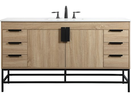 Elegant Lighting Eugene Mango Wood 60" Vanity