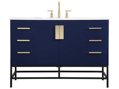 Elegant Lighting Eugene Blue 48" Vanity