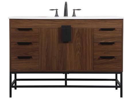 Elegant Lighting Eugene Walnut 48" Vanity