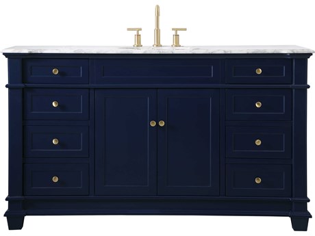 Elegant Lighting Wesley Blue 60" Vanity