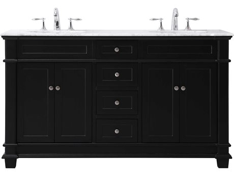 Elegant Lighting Wesley Black 60" Vanity