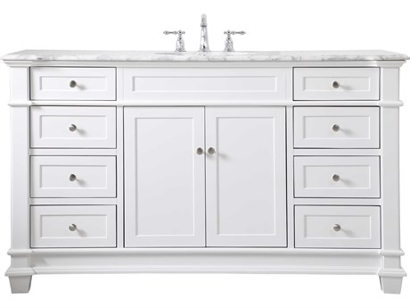 Elegant Lighting Wesley White 60" Vanity