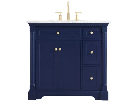 Elegant Lighting Clarence Blue 36" Vanity