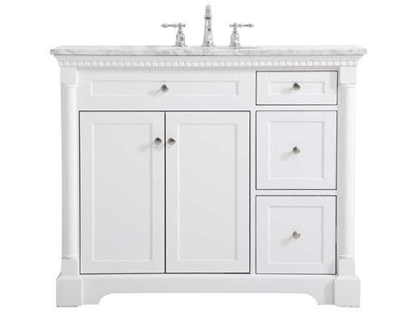 Elegant Lighting Clarence White 42" Vanity