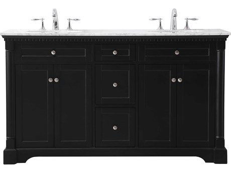 Elegant Lighting Clarence Black 60" Vanity