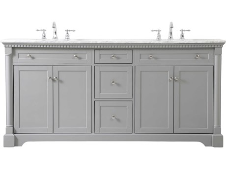 Elegant Lighting Clarence Grey 72" Vanity