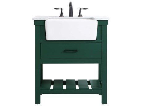 Elegant Lighting Clement Green / Black 30" Vanity