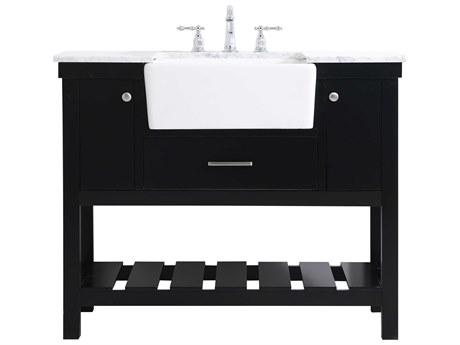 Elegant Lighting Clement Black / Brushed Nickel 42" Vanity