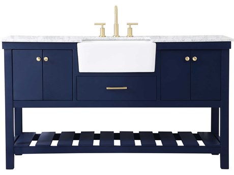 Elegant Lighting Clement Blue 60" Vanity