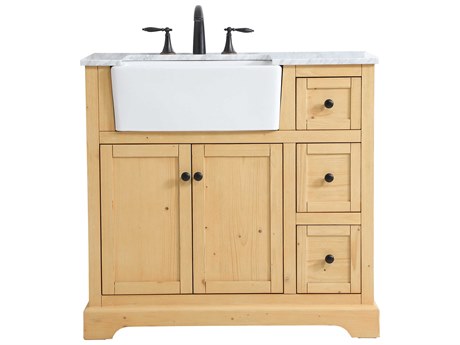 Elegant Lighting Franklin Natural Wood 36" Vanity
