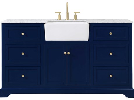 Elegant Lighting Franklin Blue 60" Vanity