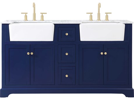 Elegant Lighting Franklin Blue 60" Vanity