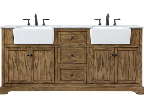 Elegant Lighting Franklin Driftwood 72" Vanity