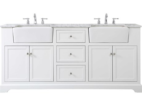 Elegant Lighting Franklin White 72" Vanity