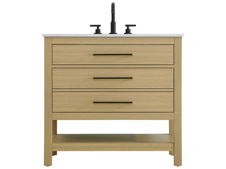 Elegant Lighting Karson Honey Brown Vanity
