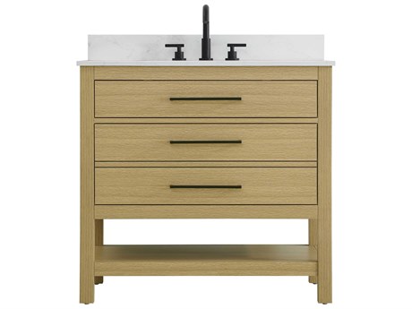 Elegant Lighting Karson Honey Brown Vanity