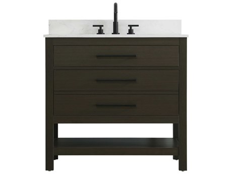 Elegant Lighting Karson Mocha Brown Vanity
