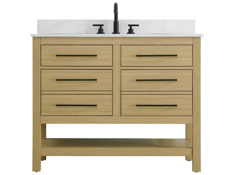 Elegant Lighting Karson Honey Brown Vanity