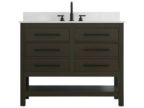 Elegant Lighting Karson Mocha Brown Vanity