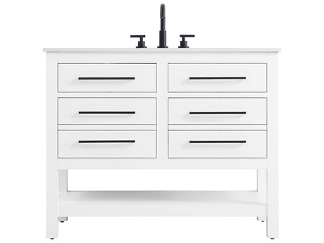 Elegant Lighting Karson White Vanity