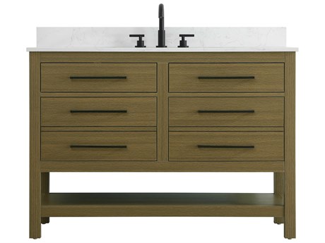 Elegant Lighting Karson Chestnut Brown Vanity