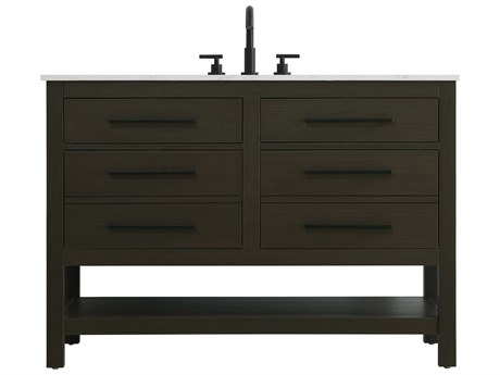 Elegant Lighting Karson Mocha Brown Vanity
