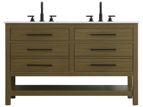 Elegant Lighting Karson Chestnut Brown Vanity
