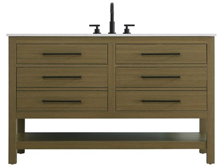 Elegant Lighting Karson Chestnut Brown Vanity