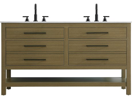 Elegant Lighting Karson Chestnut Brown Vanity