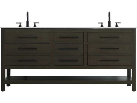 Elegant Lighting Karson Mocha Brown Vanity