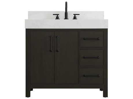 Elegant Lighting Nathan Mocha Brown Vanity