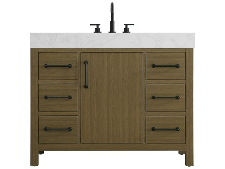 Elegant Lighting Nathan Chestnut Brown Vanity