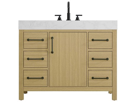 Elegant Lighting Nathan Honey Brown Vanity