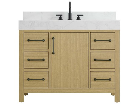 Elegant Lighting Nathan Honey Brown Vanity