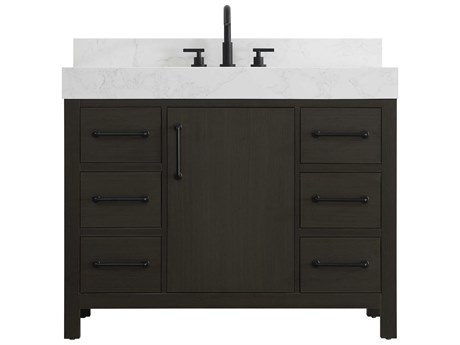 Elegant Lighting Nathan Mocha Brown Vanity