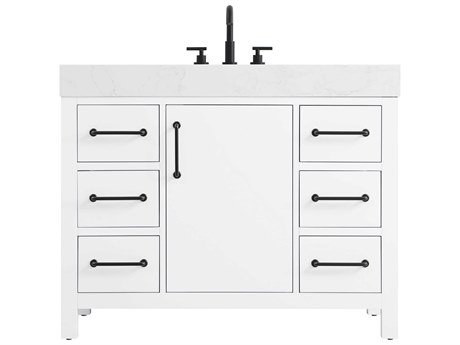 Elegant Lighting Nathan White Vanity