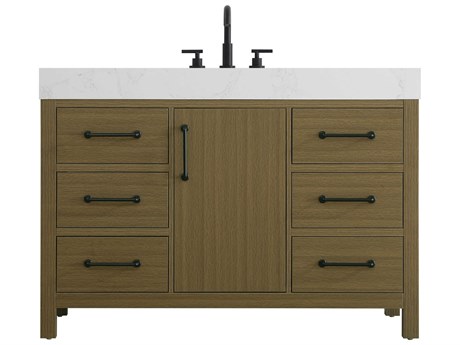 Elegant Lighting Nathan Chestnut Brown Vanity