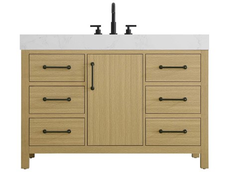 Elegant Lighting Nathan Honey Brown Vanity