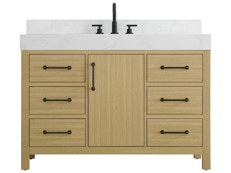 Elegant Lighting Nathan Honey Brown Vanity