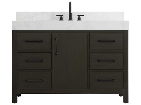 Elegant Lighting Nathan Mocha Brown Vanity