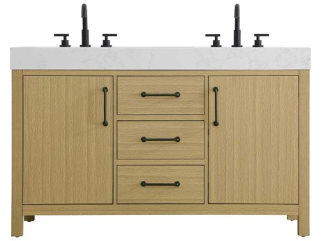 Elegant Lighting Nathan Honey Brown Vanity