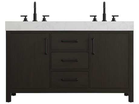 Elegant Lighting Nathan Mocha Brown Vanity