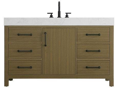 Elegant Lighting Nathan Chestnut Brown Vanity