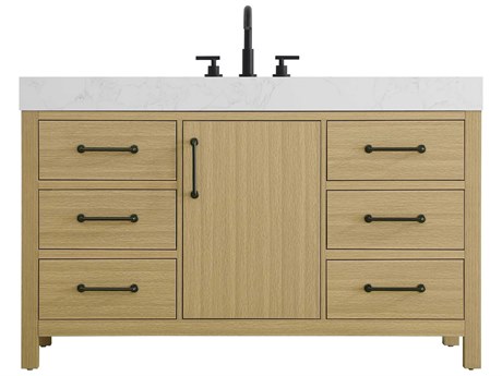 Elegant Lighting Nathan Honey Brown Vanity