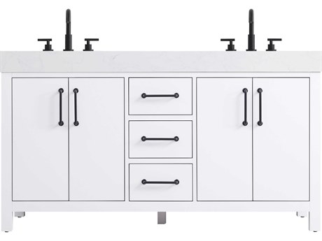 Elegant Lighting Nathan White Vanity