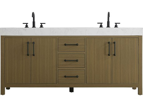 Elegant Lighting Nathan Chestnut Brown Vanity