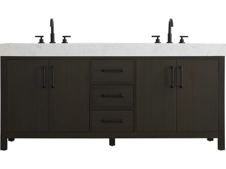 Elegant Lighting Nathan Mocha Brown Vanity