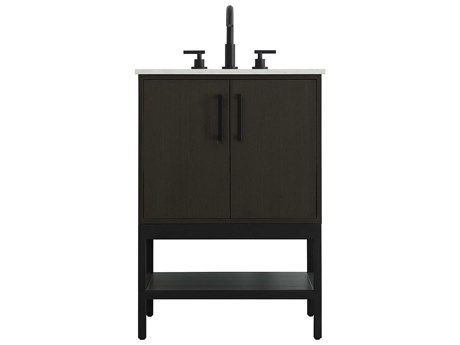 Elegant Lighting Lennox Mocha Brown 24" Vanity