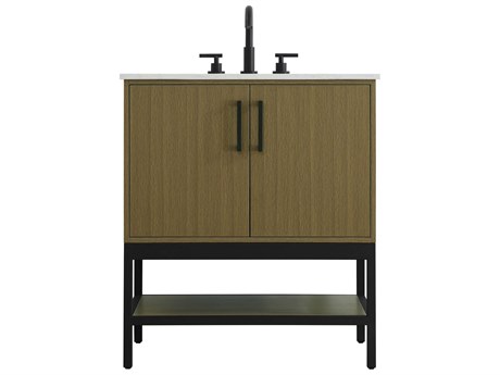 Elegant Lighting Lennox Chestnut Brown 30" Vanity